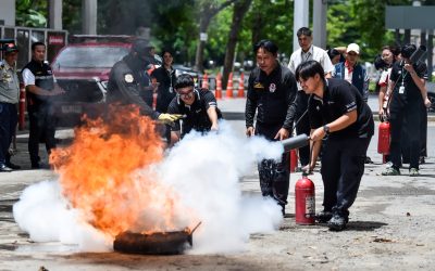 โครงการเตรียมความพร้อมป้องกันอัคคีภัยและแผ่นดินไหว พร้อมการปฐมพยาบาลและเคลื่อนย้ายผู้ป่วย ประจำปี 2569