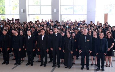 คณะแพทยศาสตร์ มหาวิทยาลัยธรรมศาสตร์ ร่วมพิธีถวายความอาลัย สมเด็จพระเจ้าลูกเธอ เจ้าฟ้าพัชรกิติยาภา นเรนทิราเทพยวดี กรมหลวงราชสาริณีสิริพัชร มหาวัชรราชธิดา