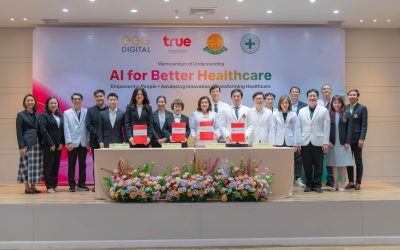 คณะแพทยศาสตร์ มหาวิทยาลัยธรรมศาสตร์ ร่วมกับ ทรู คอร์ปอเรชั่น เอ้ก ดิจิทัล และโรงพยาบาลธรรมศาสตร์เฉลิมพระเกียรติ ลงนามบันทึกข้อตกลงความร่วมมือทางวิชาการ ขับเคลื่อนนวัตกรรม AI และเทคโนโลยีดิจิทัลสู่การแพทย์แห่งอนาคต