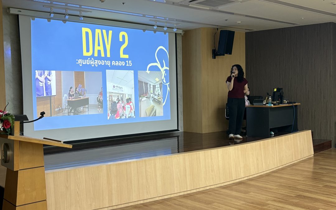 การถ่ายทอดความรู้และประสบการณ์ที่ได้จากการเข้าร่วมโครงการค่ายจริยธรรมสัญจร ครั้งที่ 22